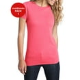 thumbnail image 1 of JustBlanks Womens Fitted Concert Soft Cotton Stylish Slim Fit T Shirt, 1 of 1