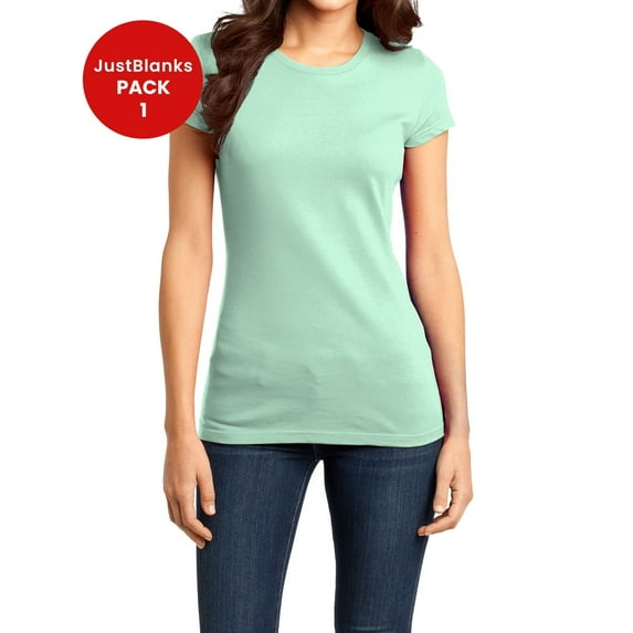 JustBlanks Womens Fitted Soft Cotton Stylish Comfortable Lightweight T-Shirt