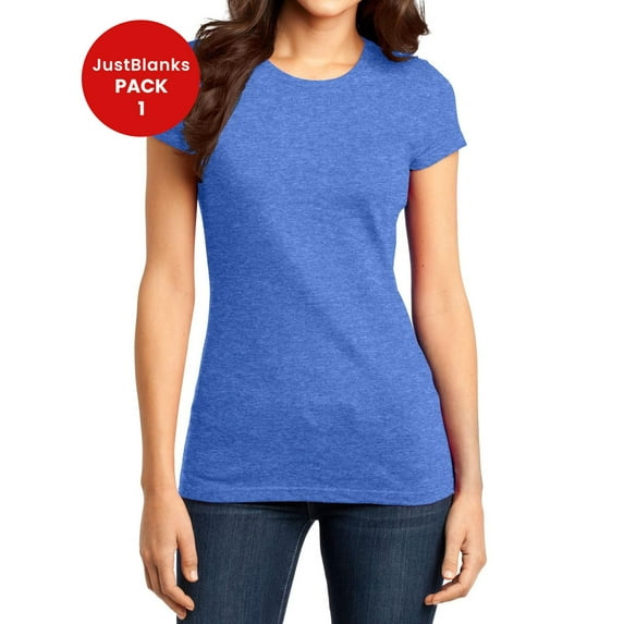 JustBlanks Womens Fitted Soft Cotton Stylish Comfortable Lightweight T-Shirt