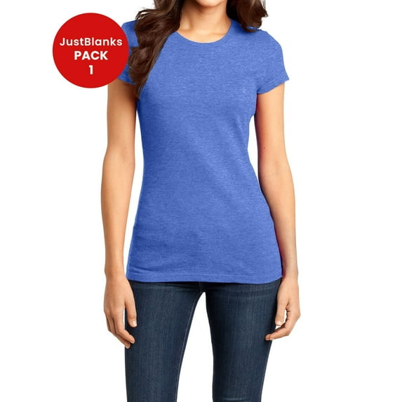 JustBlanks Womens Fitted Soft Cotton Stylish Comfortable Lightweight T-Shirt
