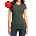 thumbnail image 1 of JustBlanks Womens Fitted Soft Cotton Stylish Comfortable Lightweight T-Shirt, 1 of 1