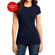 JustBlanks Womens Fitted Soft Cotton Stylish Comfortable Lightweight T-Shirt