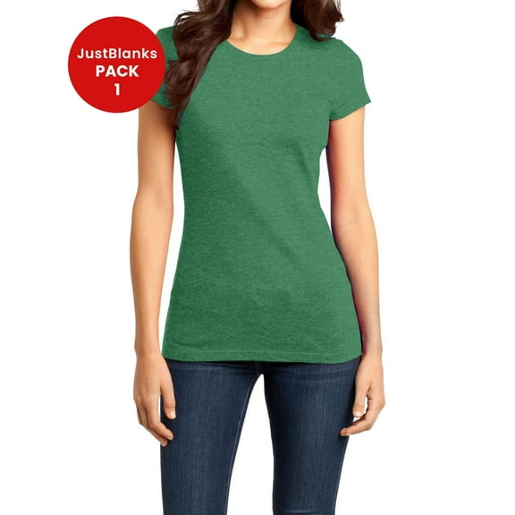 JustBlanks Womens Fitted Soft Cotton Stylish Comfortable Lightweight T-Shirt