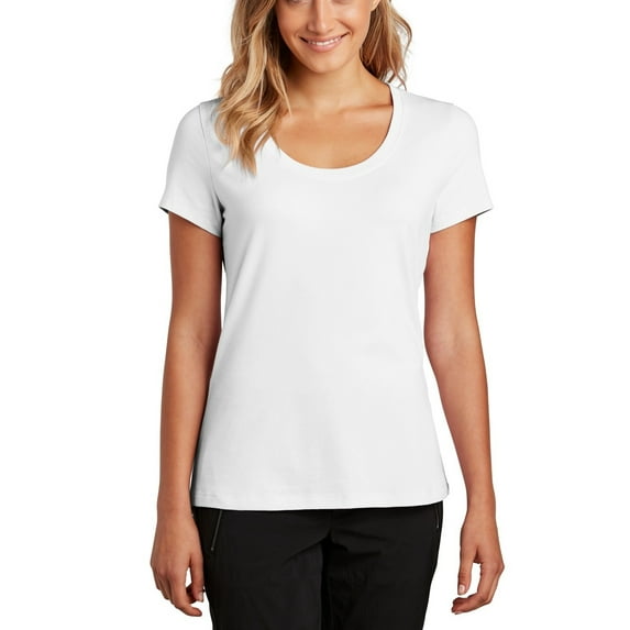 JustBlanks Womens Stretchy Flex Scoop Neck Soft Stylish Comfortable Fit T-Shirt