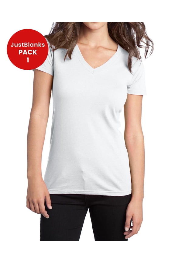 Juniors The Concert 30 singles 100 soft spun Cotton 4.5 ounce. Weight T SHIRT V Neck