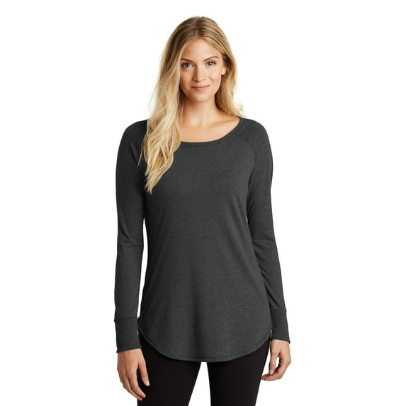 JustBlanks Women Tri Long Sleeve Tunic Lightweight Soft Crew