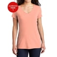 thumbnail image 1 of JustBlanks Women Perfect Tri Shoulder to shoulder taping 4.5 ounce V Neck T Shirt, 1 of 1