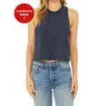 thumbnail image 1 of JustBlanks Women Racerback Crop Tank Relaxed cropped fit Raw edge armholes, 1 of 1