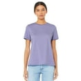 thumbnail image 1 of JustBlanks Women’s Relaxed Jersey Tee Pre Shrunk Relaxed Fit Side Seams, DARK LAVENDER, M, 1 of 1