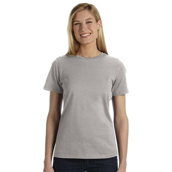 JustBlanks Women’s Relaxed Jersey Tee Pre Shrunk Relaxed Fit Side Seams