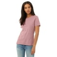 thumbnail image 1 of JustBlanks Women’s Relaxed Jersey Tee Pre Shrunk Relaxed Fit Side Seams, 1 of 1