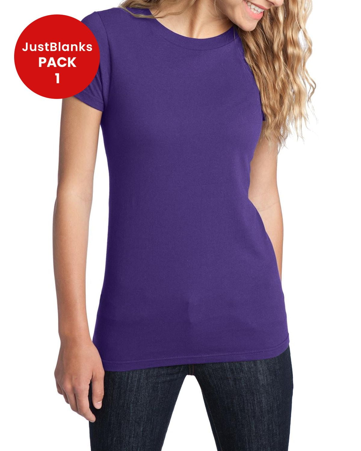 JustBlanks Women's Fitted The Concert Tee This tee rocks with comfort ...