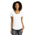 thumbnail image 1 of JustBlanks Womens Fitted Scoop Neck T Shirt Soft Cotton Blend Slim Fit Stylish Curved Hem, 1 of 1