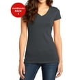 thumbnail image 1 of JustBlanks Juniors Very Important V Neck T Shirt 100 Ring Spun Combed Cotton 4.3 oz. Weight, 1 of 1
