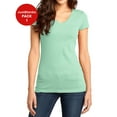 thumbnail image 1 of JustBlanks Juniors Very Important V Neck T Shirt 100 Ring Spun Combed Cotton 4.3 oz. Weight, 1 of 1