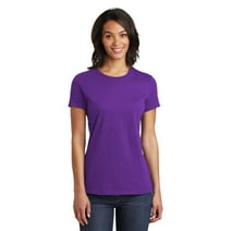 JustBlanks Women’s Short Sleeve Very Important Tee 4.3-ounce, 100% Combed Ring Spun Cotton It’s important to feel Comfortable Crew Neck T-Shirt for women - Purple - Large