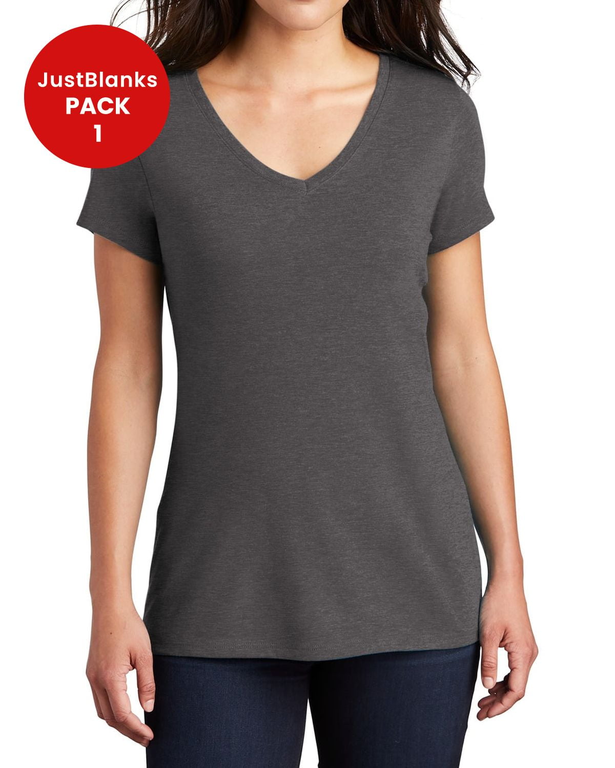 JustBlanks Women's Perfect Tri Shoulder to shoulder taping 4.5-ounce V ...