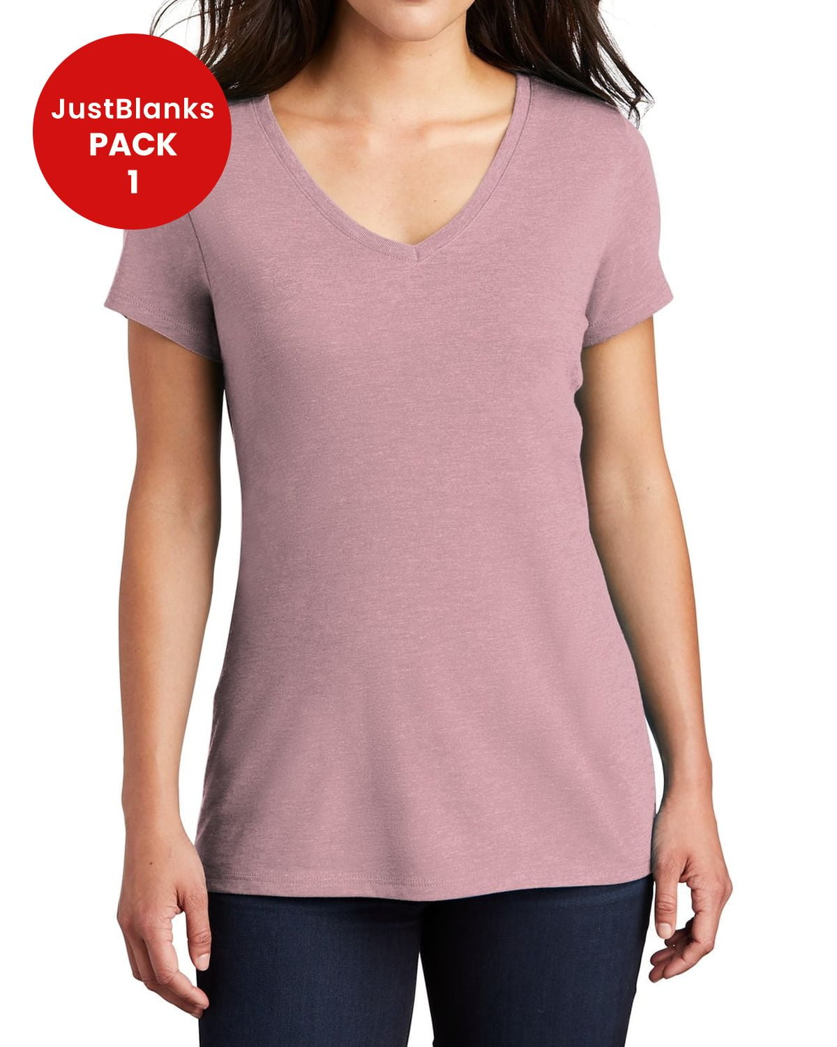 JustBlanks Women's Perfect Tri Shoulder to shoulder taping 4.5-ounce V ...