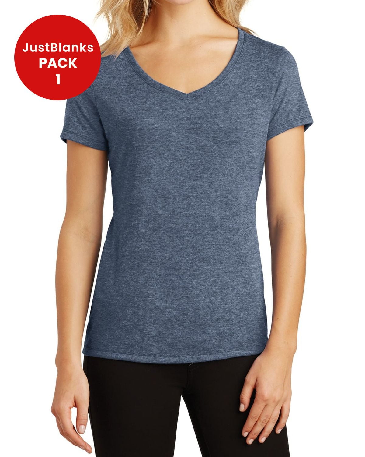 JustBlanks Women's Perfect Tri Shoulder to shoulder taping 4.5-ounce V ...