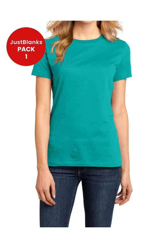 Ladies Perfect Weight 32 singles Shoulder to shoulder taping Crew Neck T Shirt