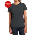 thumbnail image 1 of JustBlanks Perfect Blend CVC Tee 100% pure tee perfection 1x1 rib knit neck Shoulder to shoulder taping, 1 of 1