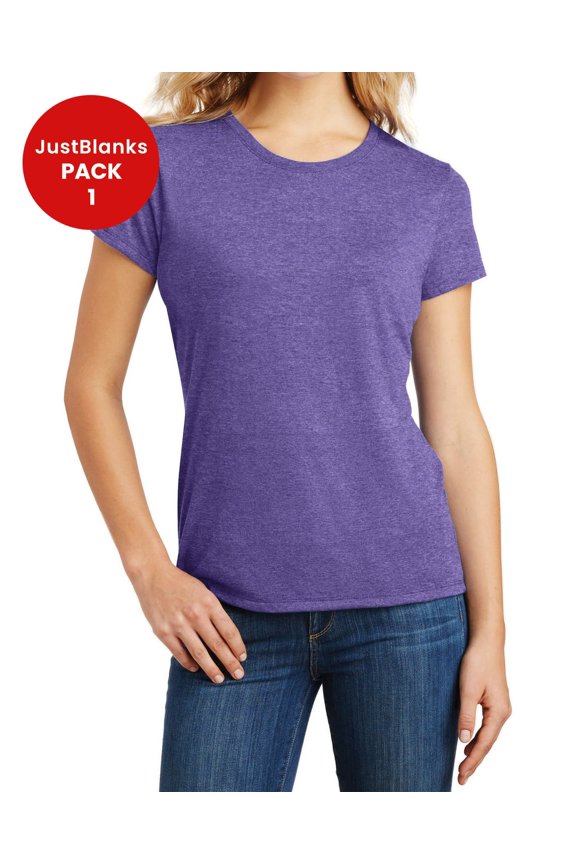 Ladies Perfect Tri Shoulder to shoulder taping Crew T Shirt