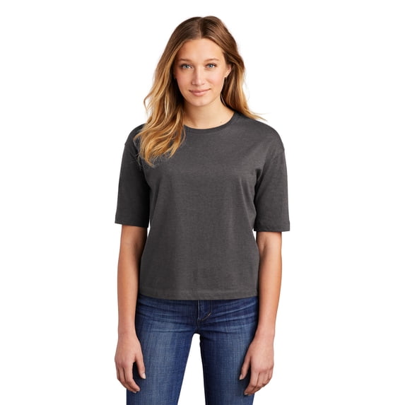 JustBlanks Long Sleeve Tees for Women Performance Boxier Fit Crewneck Tee Shirt