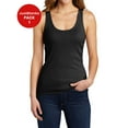 thumbnail image 1 of JustBlanks Womens Ribbed Lightweight Stretchy Sleeveless Tank Top for Everyday Comfort, 1 of 1