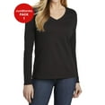 thumbnail image 1 of JustBlanks Women Very Important Tee Long Sleeve V Neck 30 singles Shoulder to shoulder taping, 1 of 1