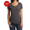 thumbnail image 1 of JustBlanks Womens Slim Fit V Neck Soft Cotton Comfortable Lightweight Casual T Shirt, 1 of 1