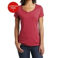 thumbnail image 1 of JustBlanks Womens Slim Fit V Neck Soft Cotton Comfortable Lightweight Casual T Shirt, 1 of 1