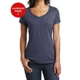 thumbnail image 1 of JustBlanks Womens Slim Fit V Neck Soft Cotton Comfortable Lightweight Casual T Shirt, 1 of 1