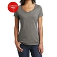 thumbnail image 1 of JustBlanks Womens Slim Fit V Neck Soft Cotton Comfortable Lightweight Casual T Shirt, 1 of 1