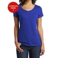 thumbnail image 1 of JustBlanks Womens Slim Fit V Neck Soft Cotton Comfortable Lightweight Casual T Shirt, 1 of 1