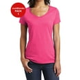 thumbnail image 1 of JustBlanks Womens Slim Fit V Neck Soft Cotton Comfortable Lightweight Casual T Shirt, 1 of 1