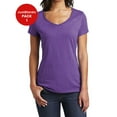 thumbnail image 1 of JustBlanks Womens Slim Fit V Neck Soft Cotton Comfortable Lightweight Casual T Shirt, 1 of 1