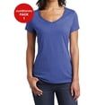 thumbnail image 1 of JustBlanks Womens Slim Fit V Neck Soft Cotton Comfortable Lightweight Casual T Shirt, 1 of 1