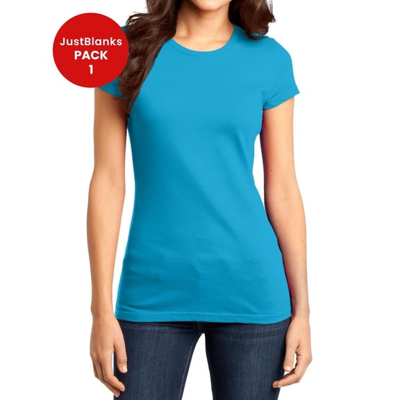 JustBlanks Womens Fitted Soft Cotton Stylish Comfortable Lightweight T-Shirt