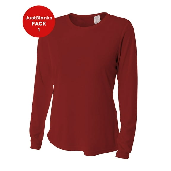 JustBlanks Women Long Sleeve T Shirts Cooling Performance Tees
