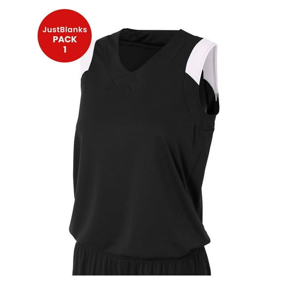 JustBlanks Women Sleeveless Yoga Tank Top Performance Exercise Workout Muscle V Neck