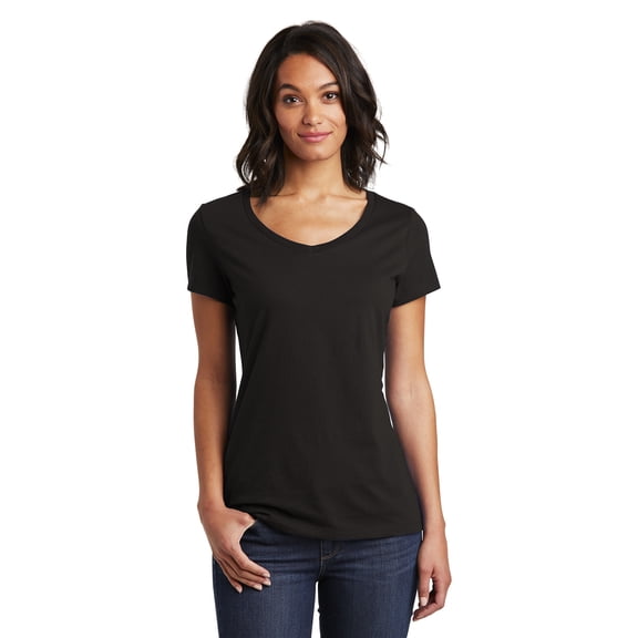 JustBlanks Womens Slim Fit V Neck Soft Cotton Comfortable Lightweight Casual T Shirt