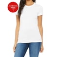 thumbnail image 1 of JustBlanks Women The Favorite T Shirt 7.2 oz. lin. yd. 100 Airlume Combed Ringspun Cotton, 1 of 1