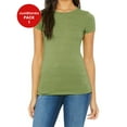 thumbnail image 1 of JustBlanks Women The Favorite T Shirt 7.2 oz. lin. yd. 100 Airlume Combed Ringspun Cotton, 1 of 1