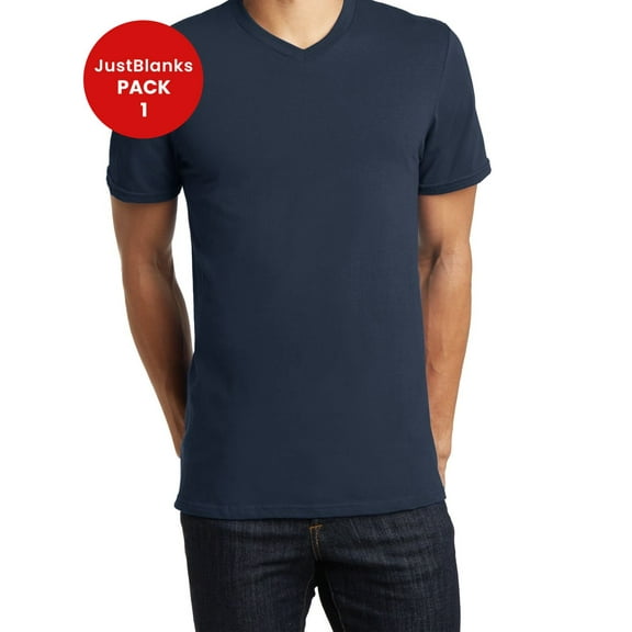 JustBlanks Young Mens The Concert V Neck Tee Keep the beat in harmony in this soft v neck