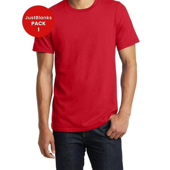 JustBlanks Heavyweight Bouncer Tee Soft Cotton Modern Fit Multiple Colors