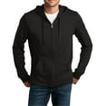 thumbnail image 1 of JustBlanks Lightweight Jersey Full Zip Hoodie Ribbed Cuffs, 1 of 1