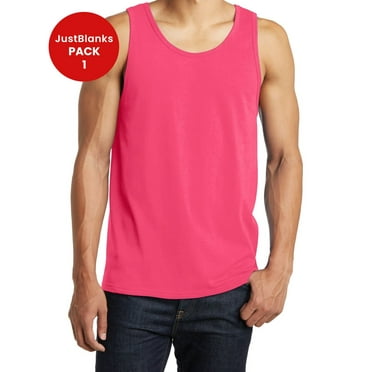 JustBlanks Young Mens The Concert Tank Slightly slimmer body 100% Soft Spun Cotton