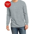 thumbnail image 1 of JustBlanks Young Mens The Concert Tee Long Sleeve Rib knit cuffs 100% Soft Spun Cotton 4.3-oz. Weight, 1 of 1