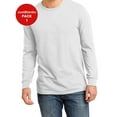 thumbnail image 1 of JustBlanks Young Mens The Concert Tee Long Sleeve Rib knit cuffs 100% Soft Spun Cotton 4.3-oz. Weight, 1 of 1