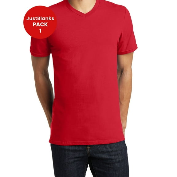 JustBlanks Young Mens The Concert V Neck Tee Keep the beat in harmony in this soft v neck